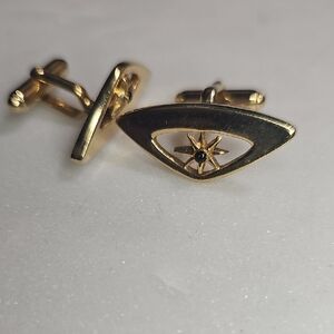 Gold and Black Cufflinks